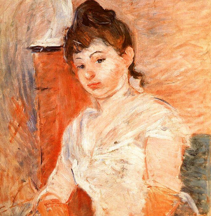 Berthe Morisot Jeune Fille en Blanc France oil painting art